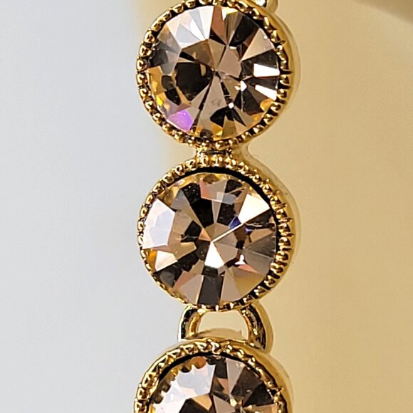 Long Crystal Bridal Earrings Elegant Crystal Long earrings - Picture 3 of 10